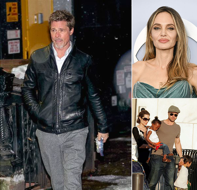 Brad Pitt ‘devastated’ by children dropping his surname, and blames Angelina Jolie, claims source