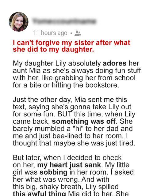 Young Girl Visits Her Favorite Aunt And Comes Home In Tears