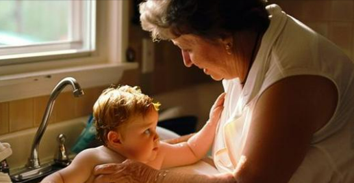 I was HORRIFIED to see my MIL bathing my son in a sink, WHERE WE WASH THE DISHES